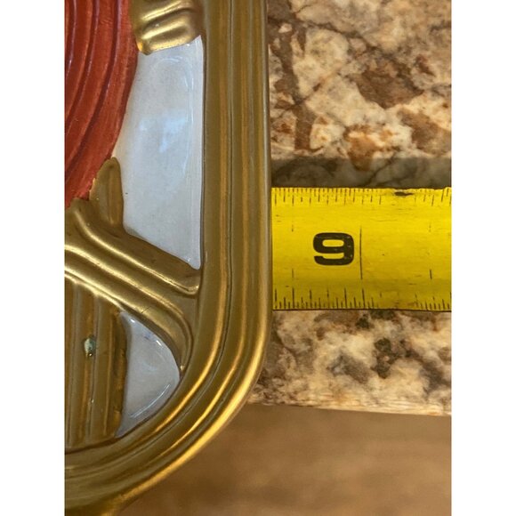 Fitz And Floyd Essentials Teddys Christmas Sleigh Plate 10" Hand-Painted Ceramic - Picture 5 of 5